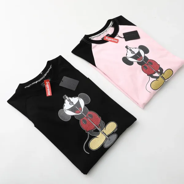 Supreme x Disney Mickey Mouse Long Sleeve T-Shirt Black - 22