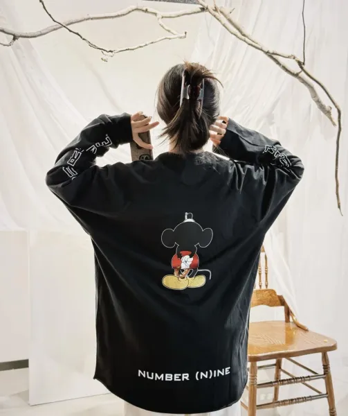 Supreme x Disney Mickey Mouse Long Sleeve T-Shirt Black - 3
