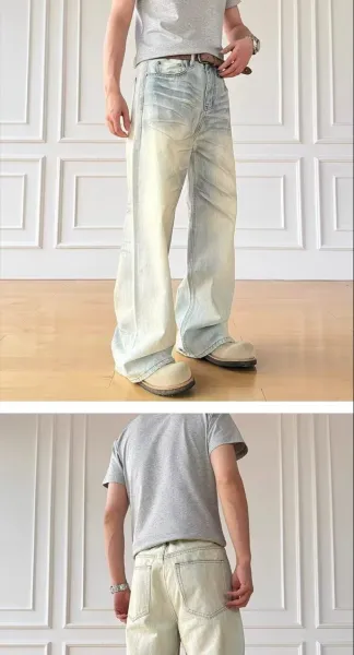 Design Wide-Leg Acid Wash Jeans with 'To Be A Pretender' T-Shirt - 11