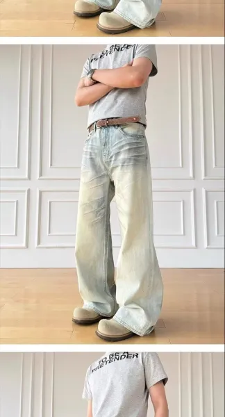 Design Wide-Leg Acid Wash Jeans with 'To Be A Pretender' T-Shirt - 13