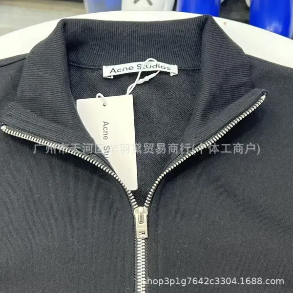 Acne Studios Zip-Up Track Jacket Navy Outerwear Jacket - 16