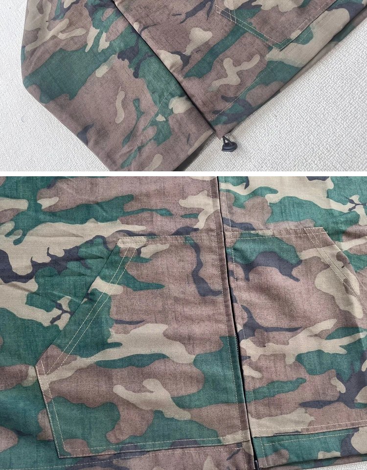 Design Camouflage Hooded Jacket Multicolor Outerwear - 7