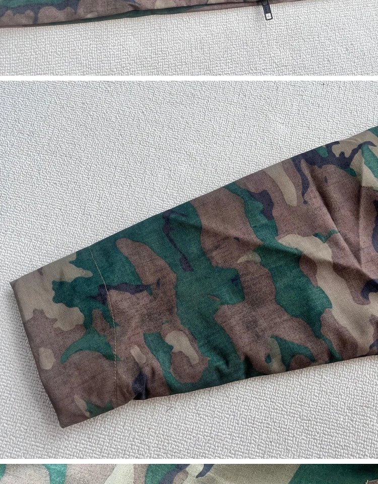 Design Camouflage Hooded Jacket Multicolor Outerwear - 8