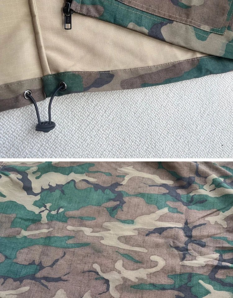 Design Camouflage Hooded Jacket Multicolor Outerwear - 10