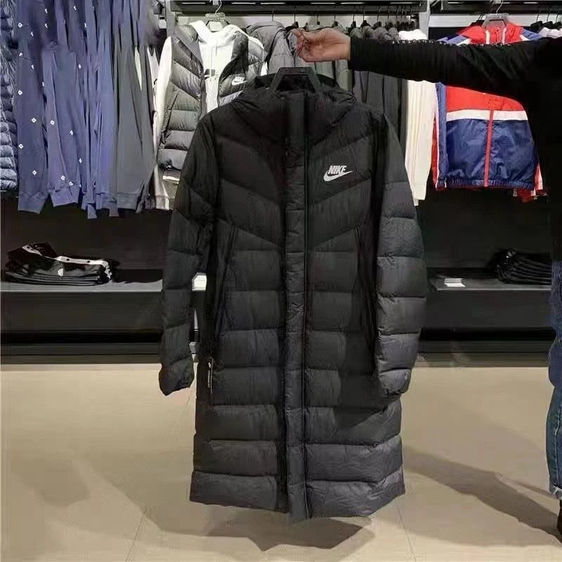 Nike Windrunner Long Puffer Coat Black Down Jacket - 2