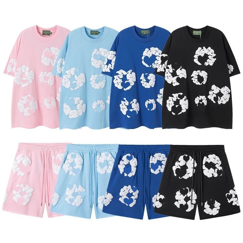 Kapok Flower Foam Print Trousers