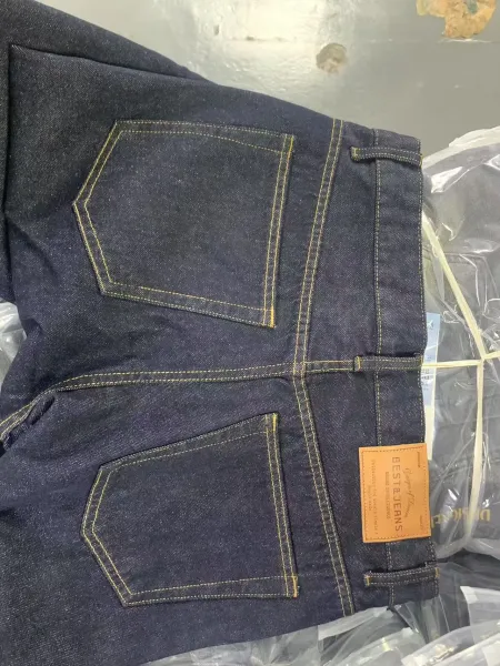 Design Besta Jeans Raw Denim Flared Jeans Navy Jeans - 9