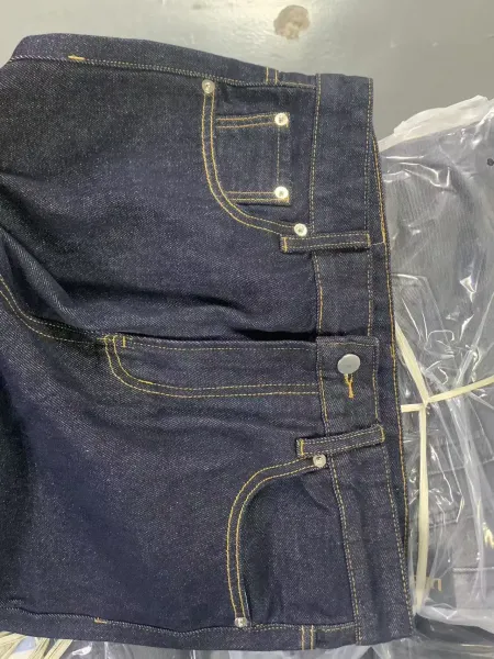 Design Besta Jeans Raw Denim Flared Jeans Navy Jeans - 10