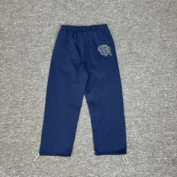 Design Sweatpants Navy with Embroidered Logo - 1