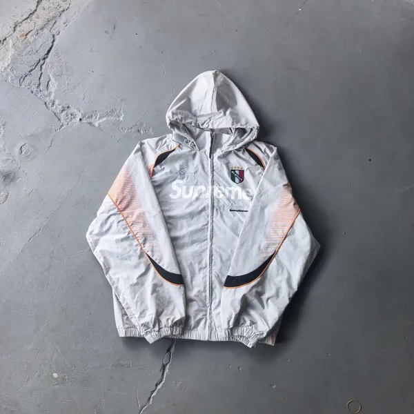 Supreme x Umbro Italy Windbreaker Jacket Gray - 1
