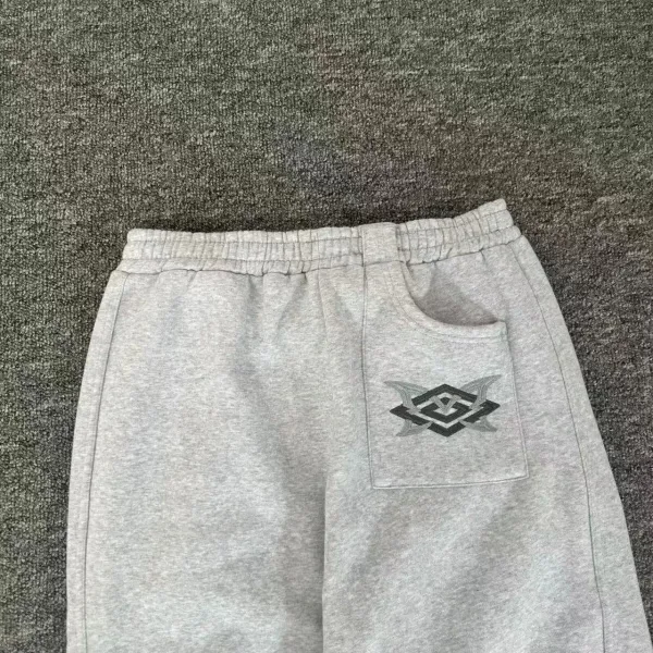 Design Embroidered Logo Track Pants Black Sweatpants - 22