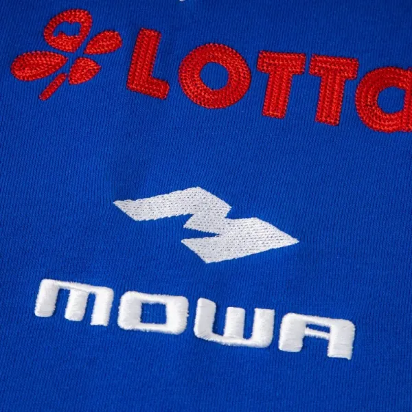 Lotto x Mowa Sporty Blue Sweatpants with Number 6 and Polo Rider Print - 11