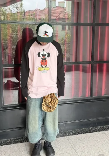 Supreme x Disney Mickey Mouse Long Sleeve T-Shirt Black - 5