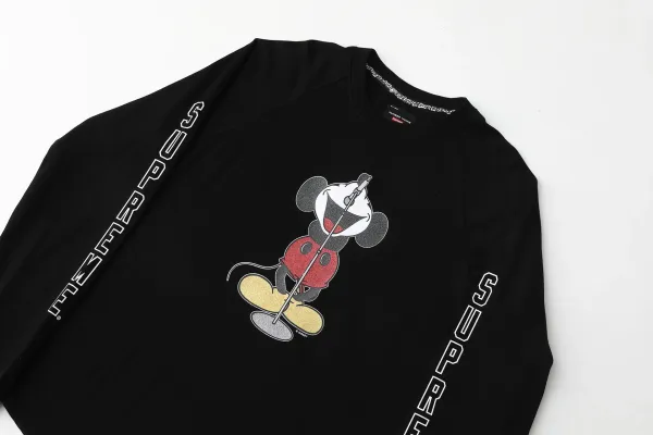 Supreme x Disney Mickey Mouse Long Sleeve T-Shirt Black - 19