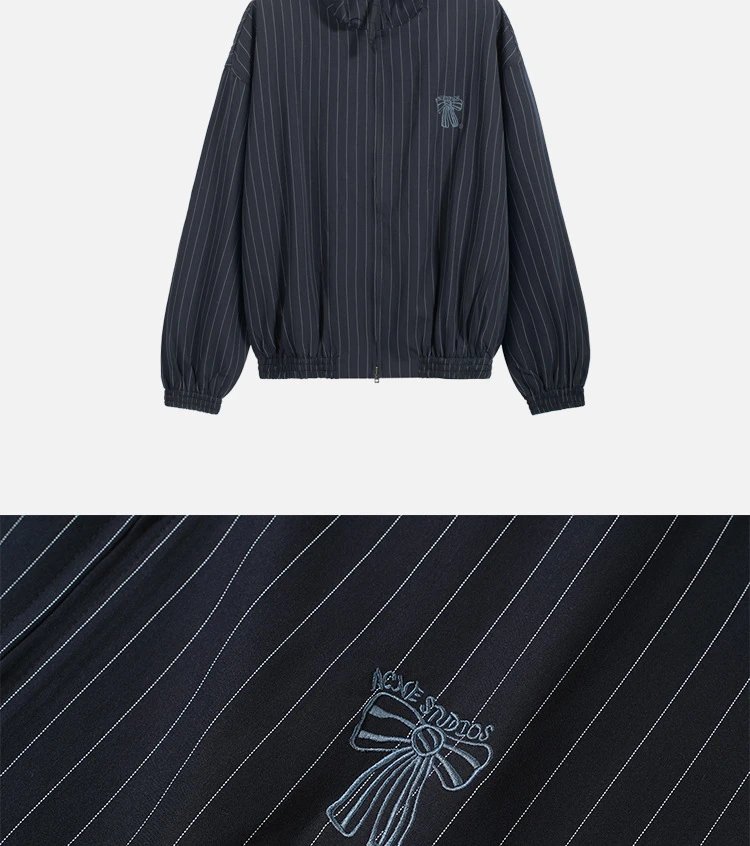 Acne Studios Cropped Leather-Collar Jacket Black - 23