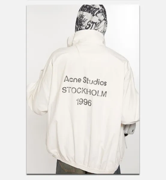 Acne Studios Cropped Leather-Collar Jacket Black - 32