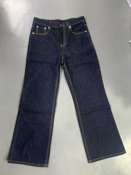 Design Besta Jeans Raw Denim Flared Jeans Navy Jeans - 8