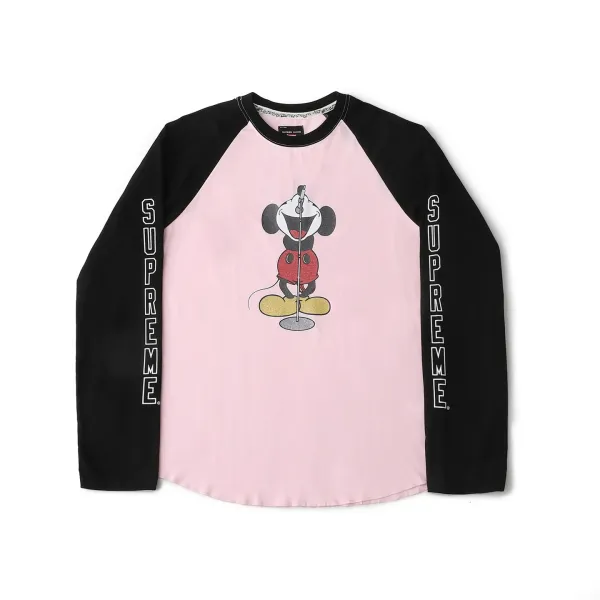 Supreme x Disney Mickey Mouse Long Sleeve T-Shirt Black - 10