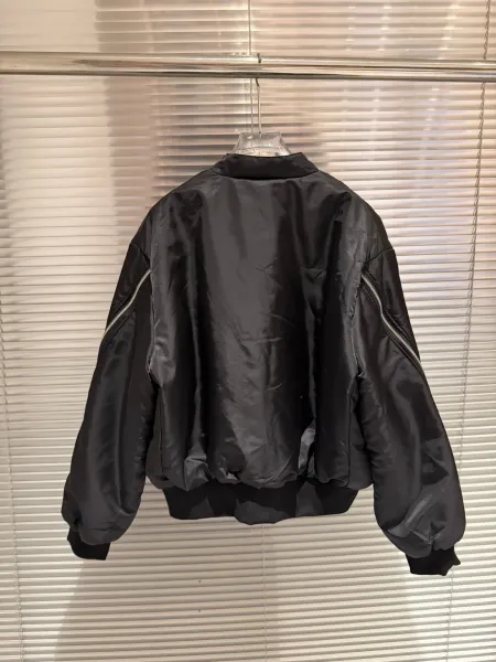 New York Yankees MLB Logo Bomber Jacket Black Outerwear Jacket - 11