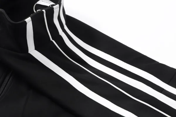 Vetements Track Jacket Black with White Stripes Outerwear - 17