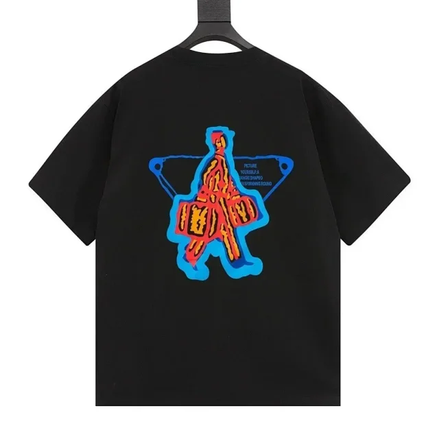 Prada T-Shirts Short-Sleeve Logo Print product detail image 18