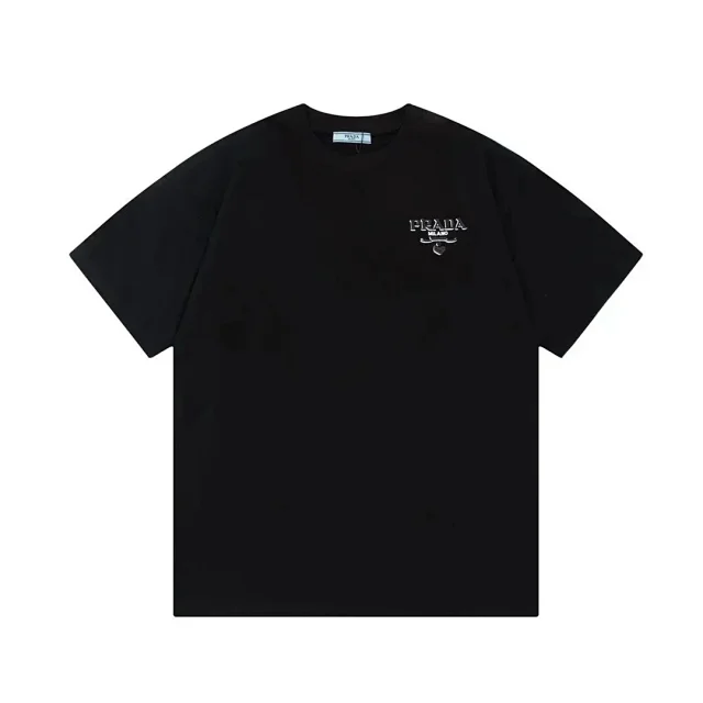 Prada T-Shirts Short-Sleeve Logo Print product detail image 26