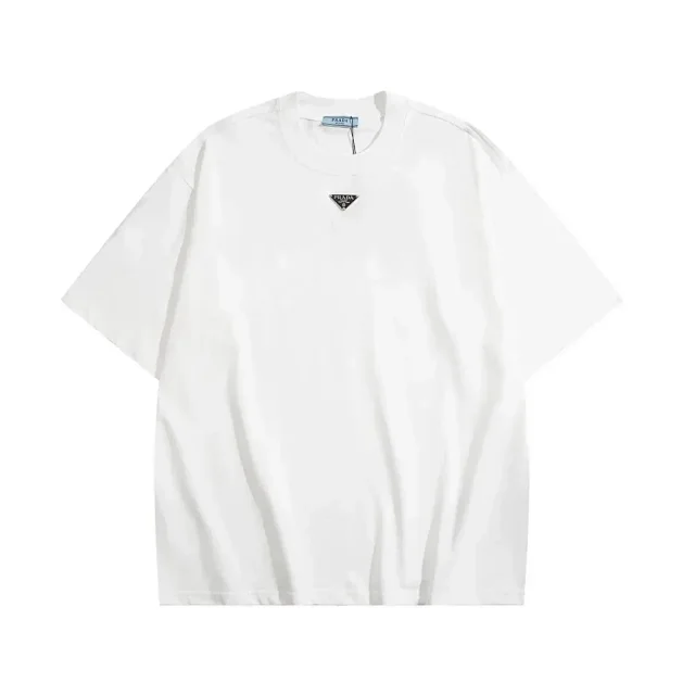 Prada T-Shirts Short-Sleeve Logo Print product detail image 24