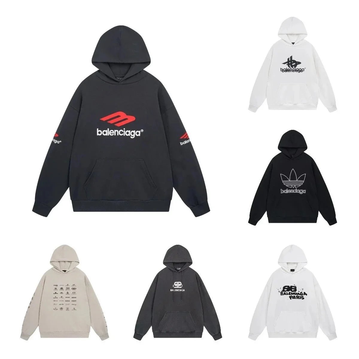 Fall New Hundred Hooded Sweatshirt 044