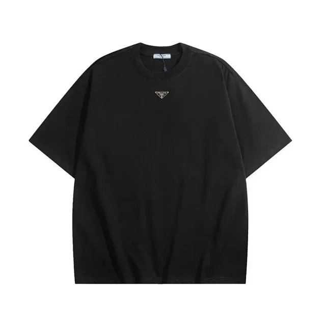 Prada T-Shirts Short-Sleeve Logo Print product detail image 23