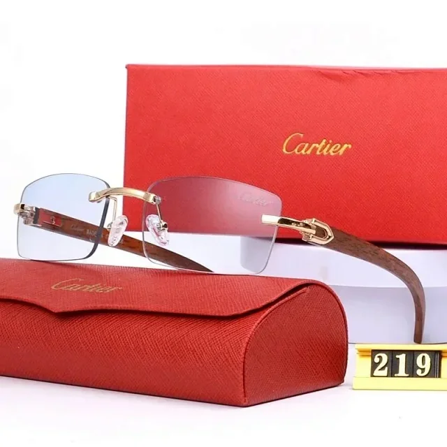 Cartier Eyewear 2011 Round Metal-Frame Sunglasses product detail image 11