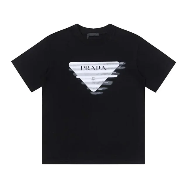 Prada T-Shirts Short-Sleeve Logo Print product detail image 15