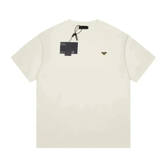 Prada T-Shirts Short-Sleeve Logo Print product detail image 30