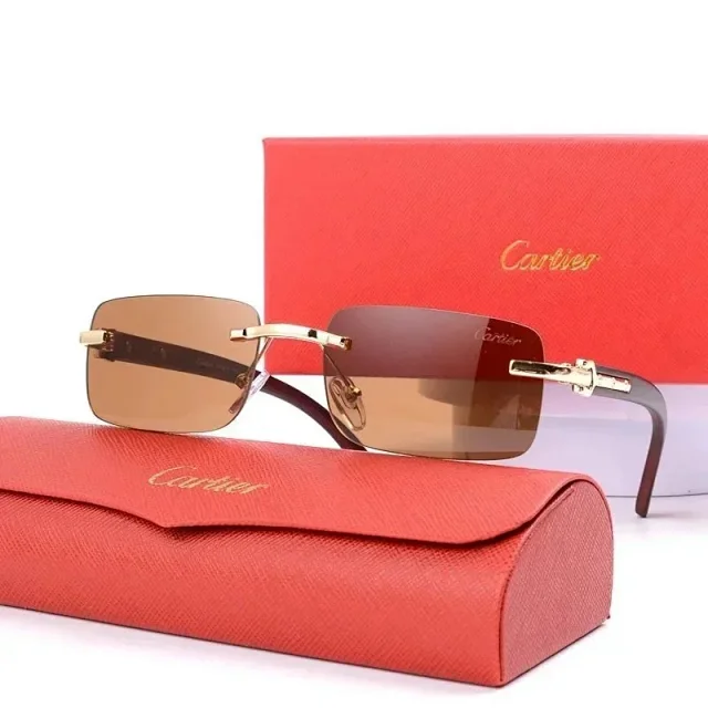 Cartier Eyewear 2011 Round Metal-Frame Sunglasses product detail image 14