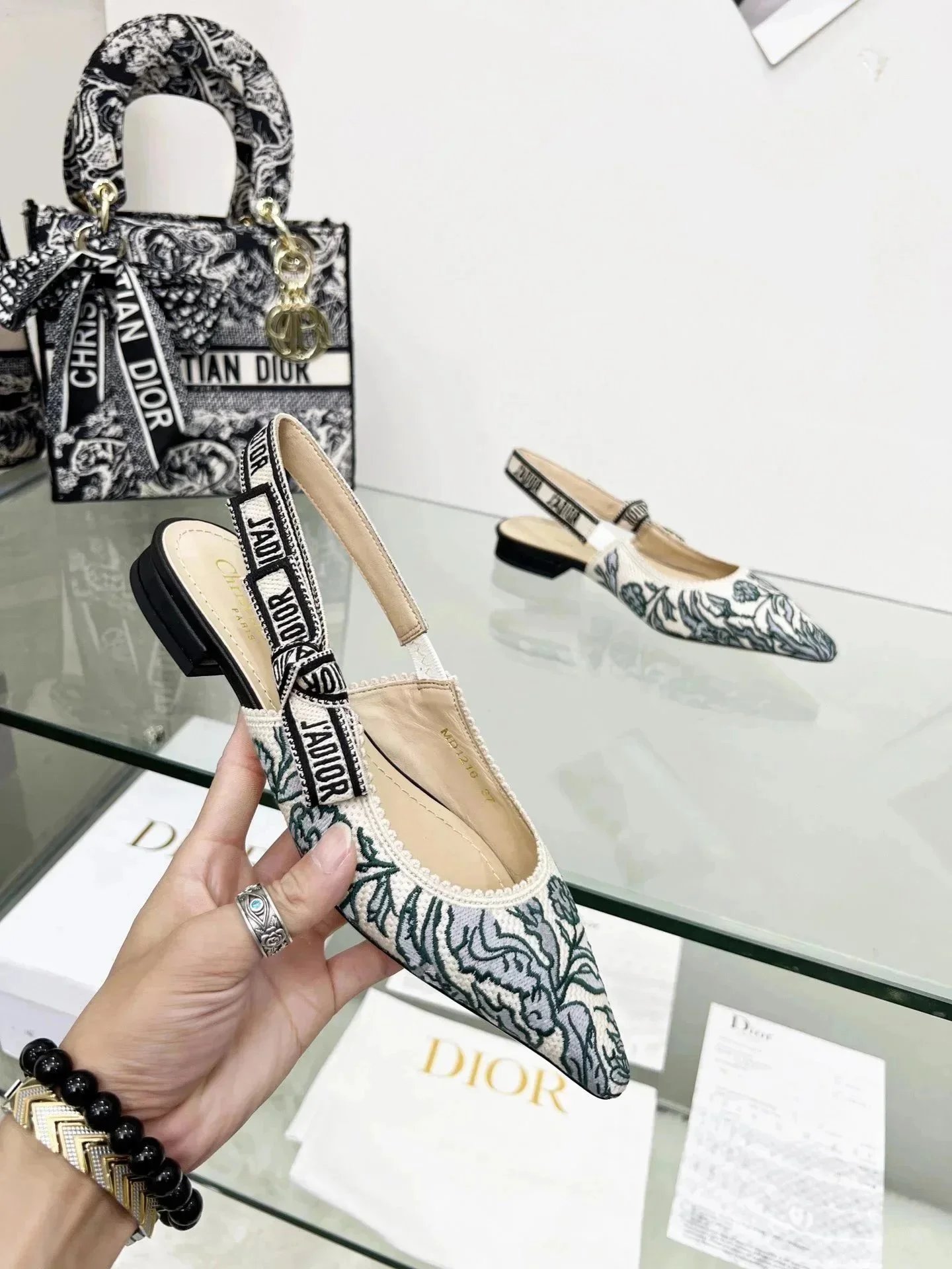 Dior J'Adior Slingback Heels Pink Corduroy - 42