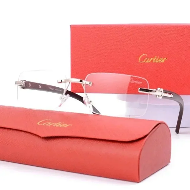Cartier Eyewear 2011 Round Metal-Frame Sunglasses product detail image 15