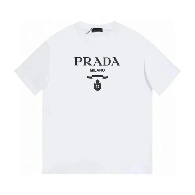 Prada T-Shirts Short-Sleeve Logo Print product detail image 20