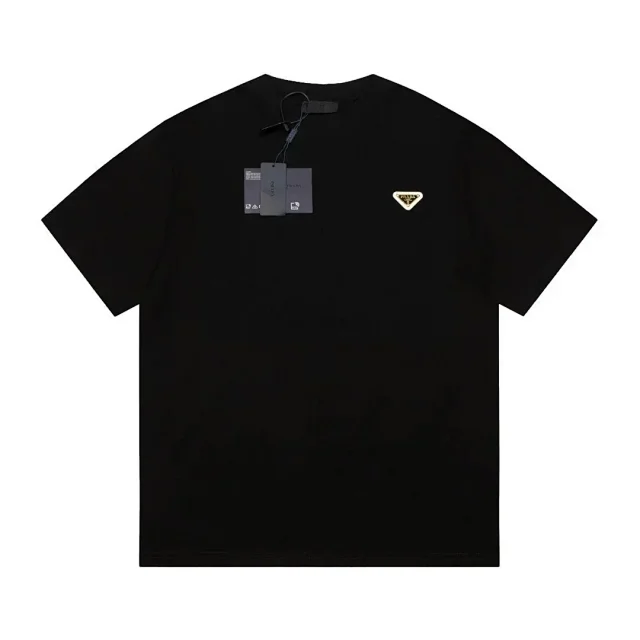 Prada T-Shirts Short-Sleeve Logo Print product detail image 31