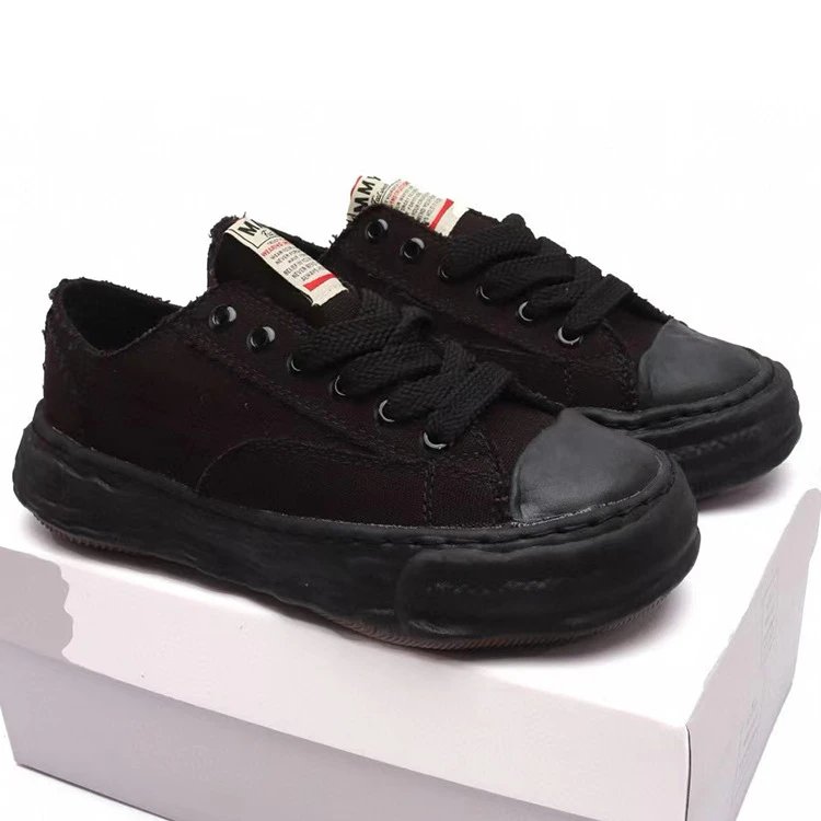 MMY Wave Sole Canvas Sneakers White - 5
