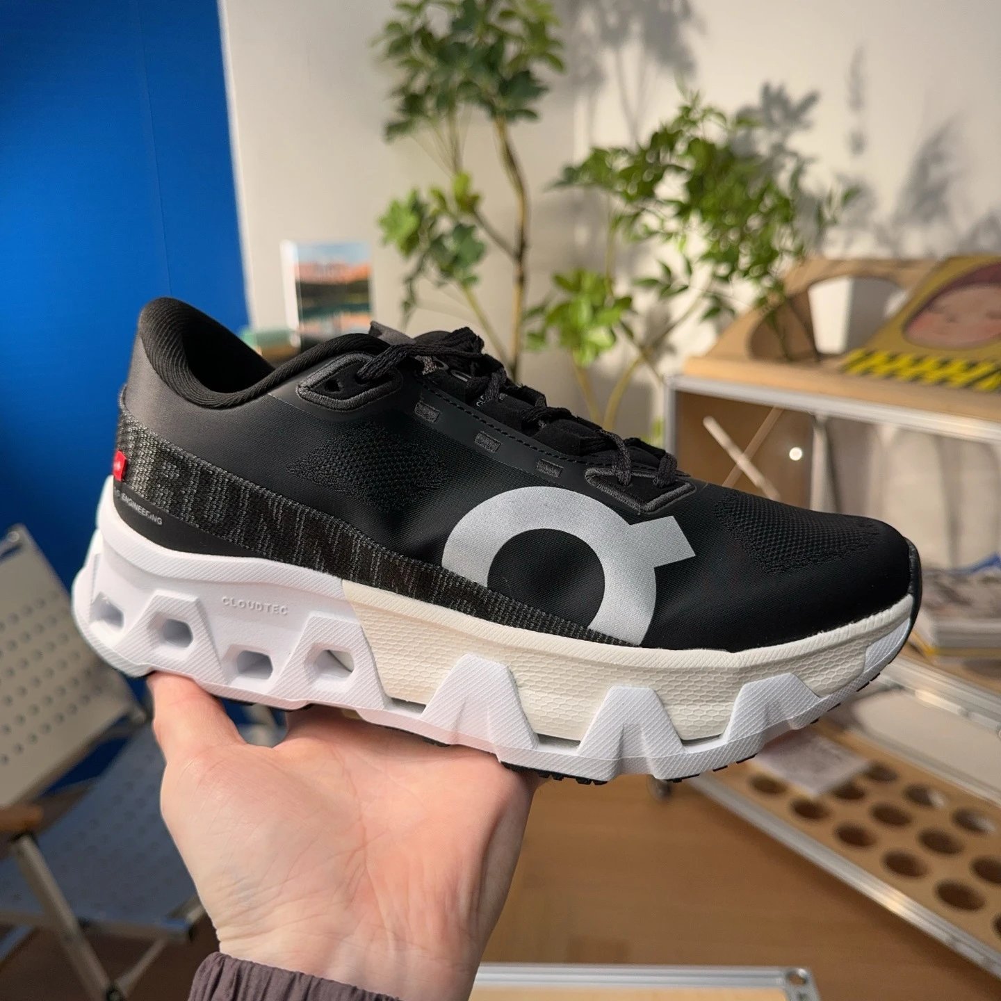 On Cloudmonster Black/White Running Shoes - 1