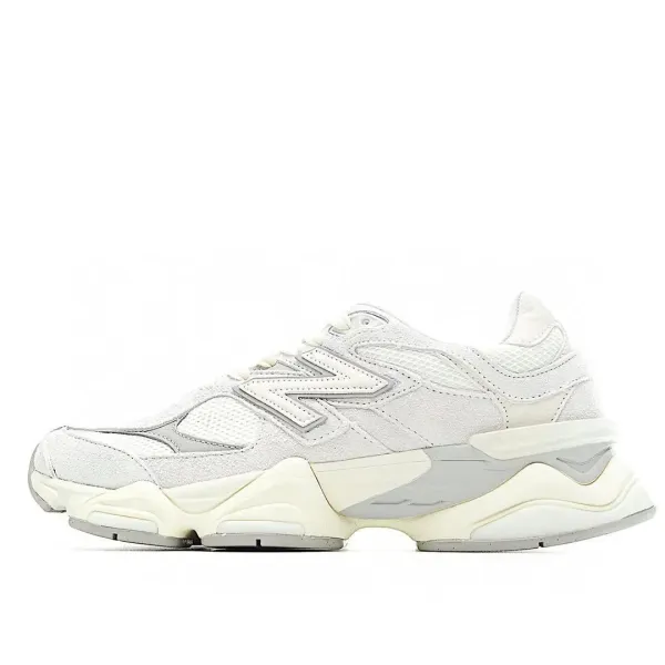 New Balance 9060 White Gray Chunky Sneakers - 1