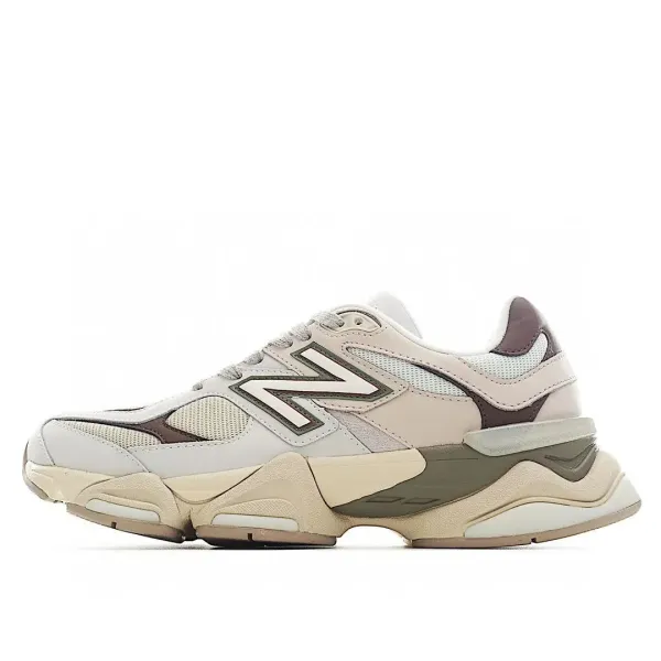 New Balance 9060 Beige Olive Chunky Sneakers - 1