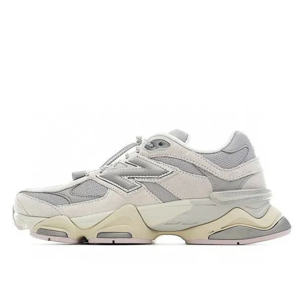 New Balance 9060 Beige Gray Chunky Sneakers - 1
