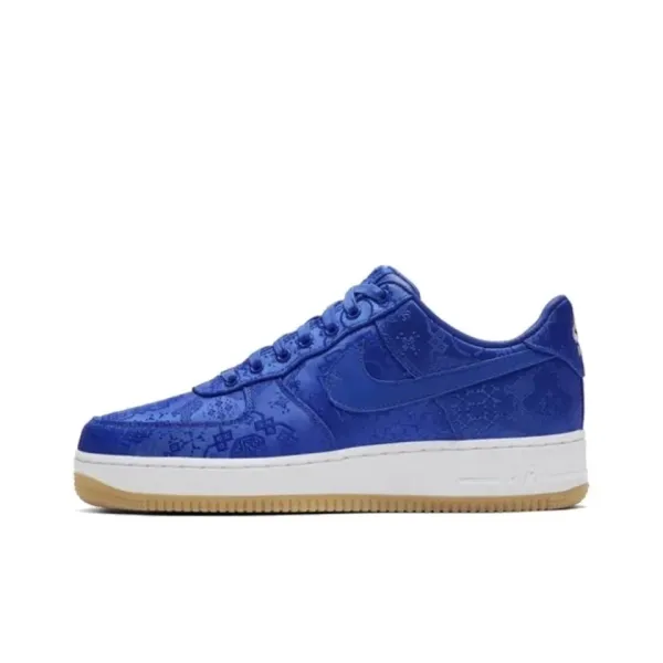 Nike Air Force 1 Low Royal Blue Jacquard Sneakers - 1