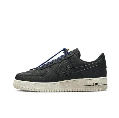 Nike Air Force 1 Low Black/Off-White Beige Sneakers - 1