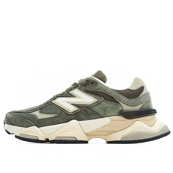 New Balance 9060 Olive Green Chunky Sneakers - 1