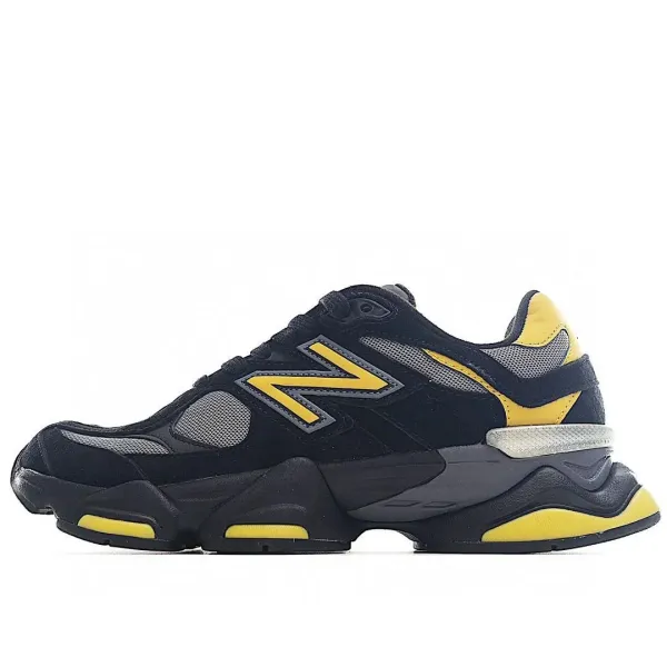 New Balance 9060 Black Yellow Chunky Sneakers - 1