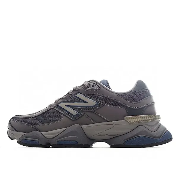 New Balance 9060 Gray Navy Chunky Sneakers - 1