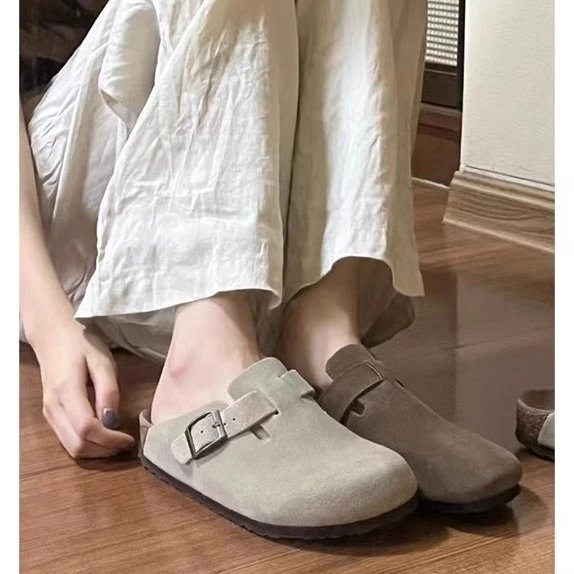 Birkenstock Sandals Boston suede buckle clogs image 4
