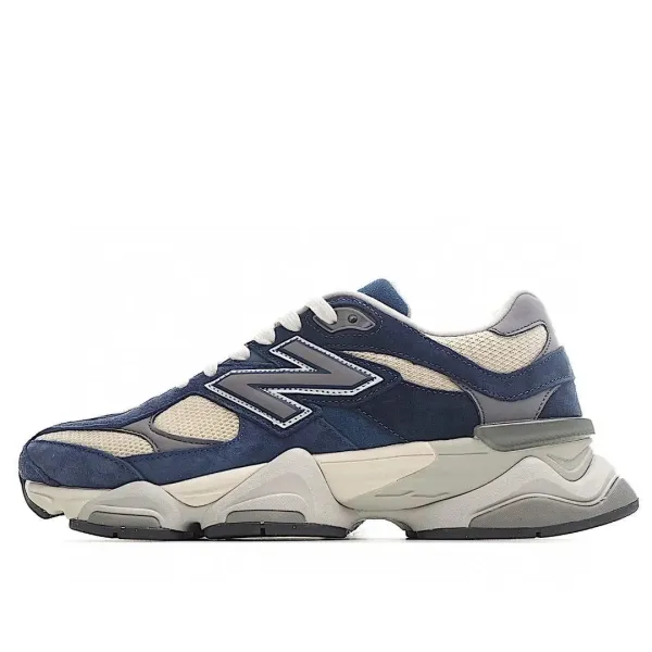 New Balance 9060 Navy Beige Chunky Sneakers - 1