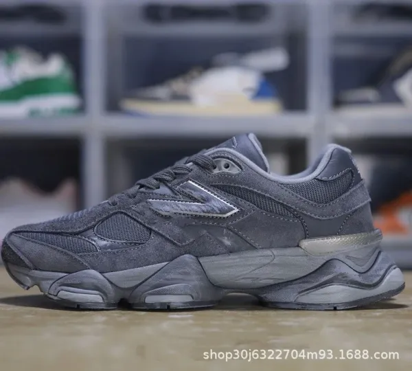 New Balance 9060 Gray Chunky Sneakers - 1